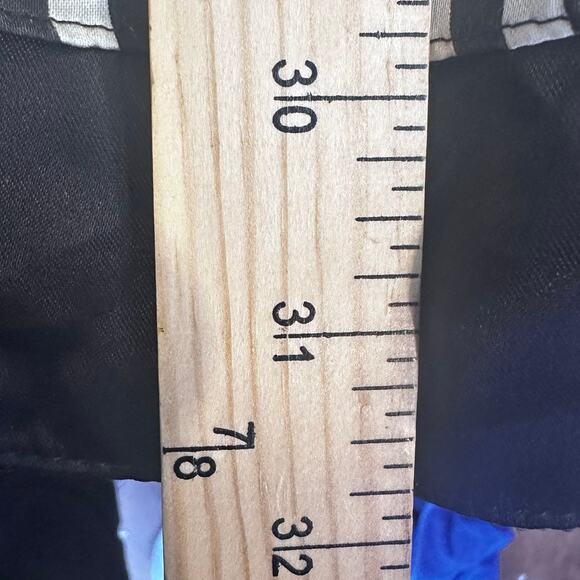 VTG 70s Gunne Sax black white stripe Women dress size 5 whimsygoth emo grunge - Picture 6 of 15